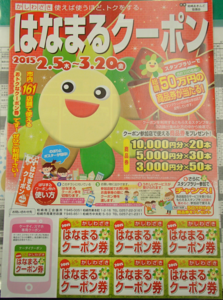 はなまるクーポンのパンフレット