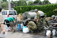自衛隊の救援活動